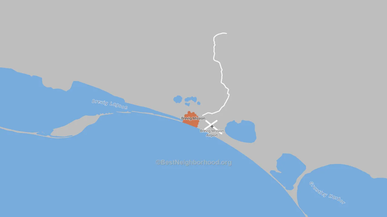 Bike Grade map of Brevig Mission, AK
