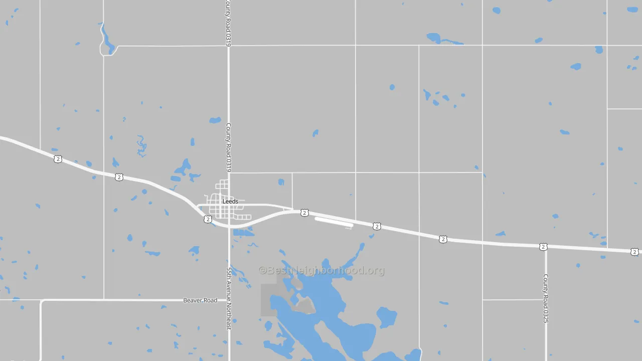 Bike Grade map of Brinsmade, ND