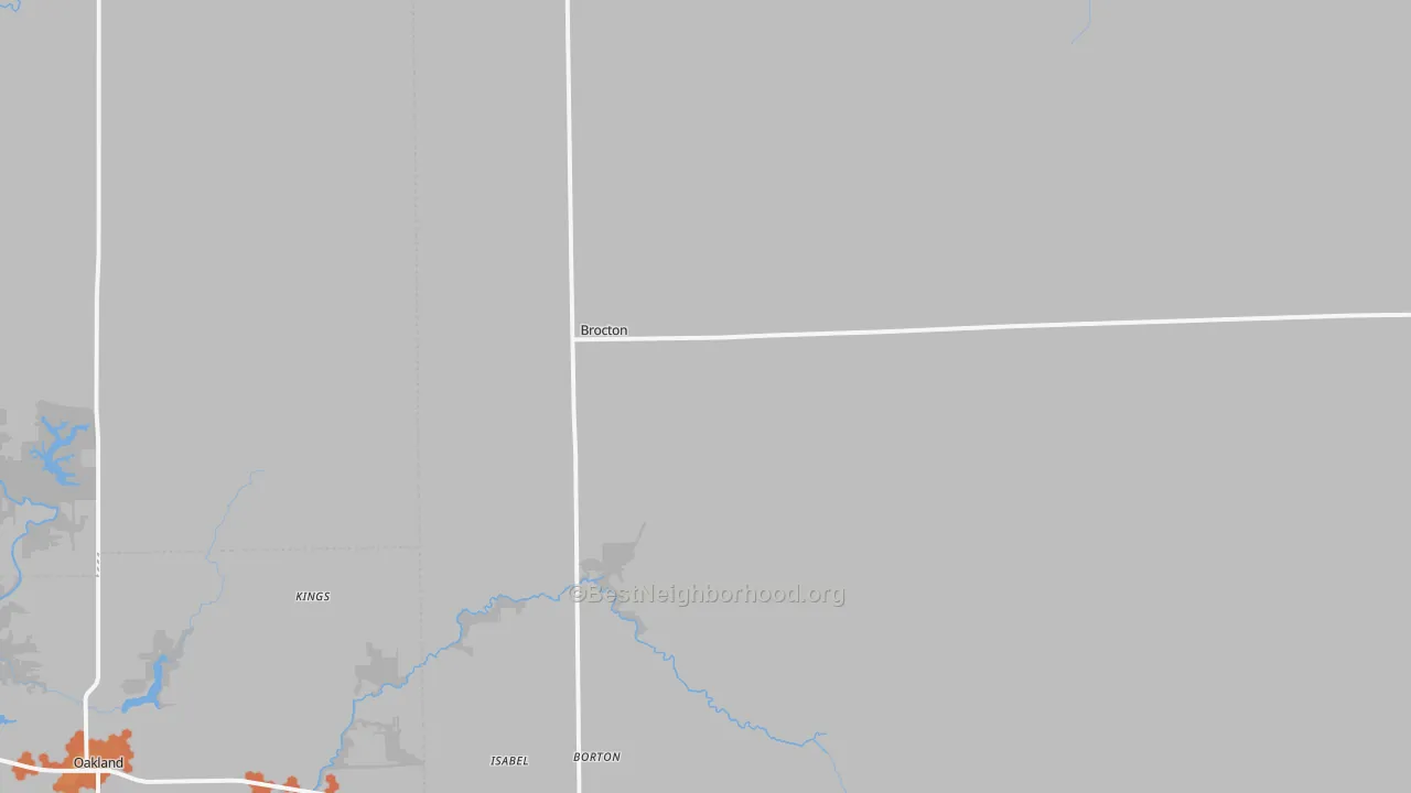 Bike Grade map of Brocton, IL