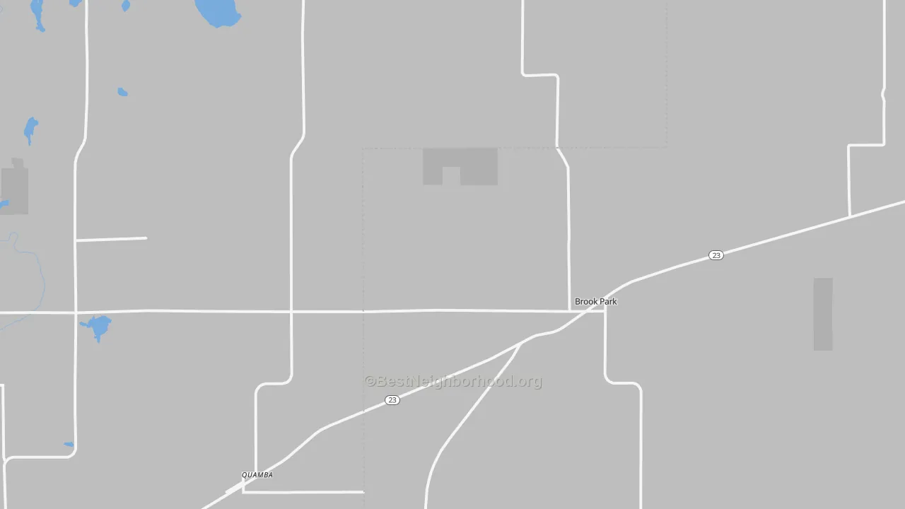Bike Grade map of Brook Park, MN