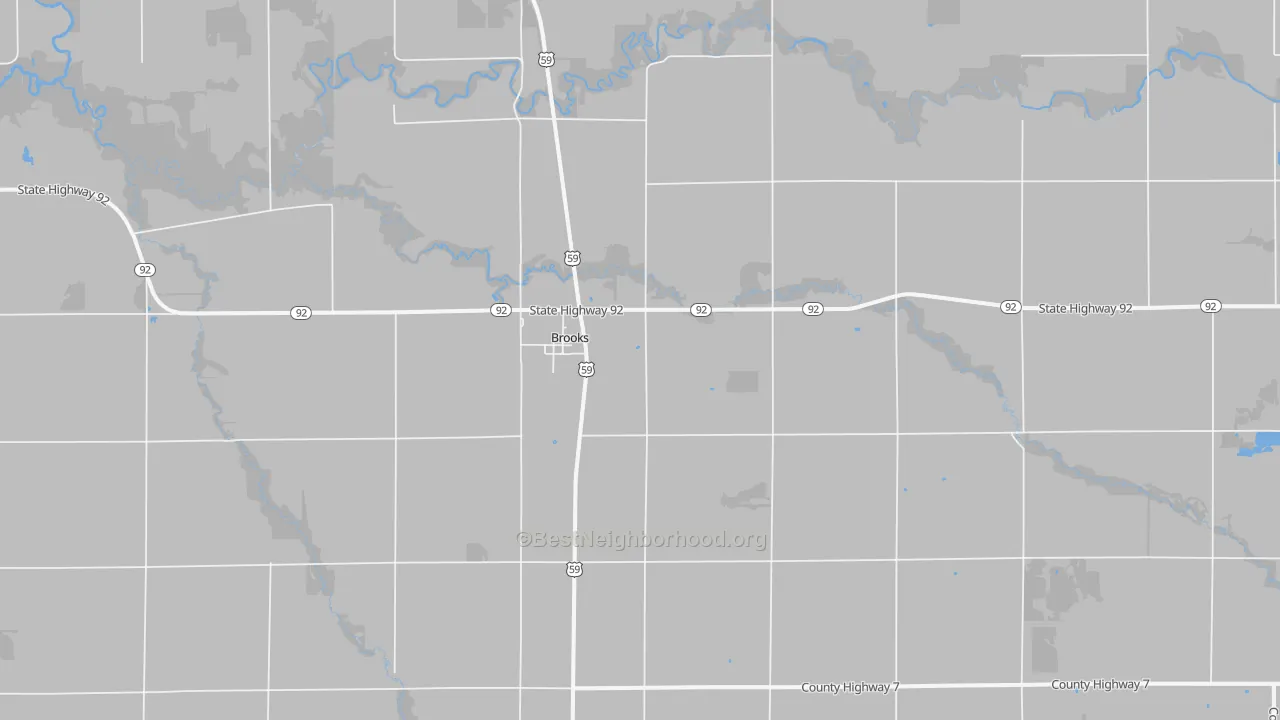 Bike Grade map of Brooks, MN