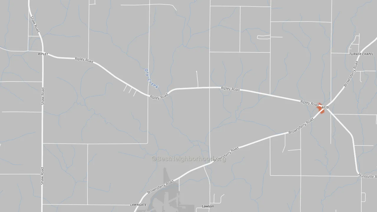 Bike Grade map of Brookwood Forest, AL