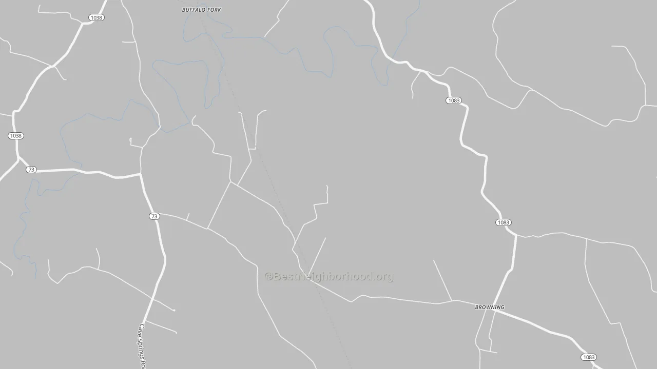 Bike Grade map of Browning, KY