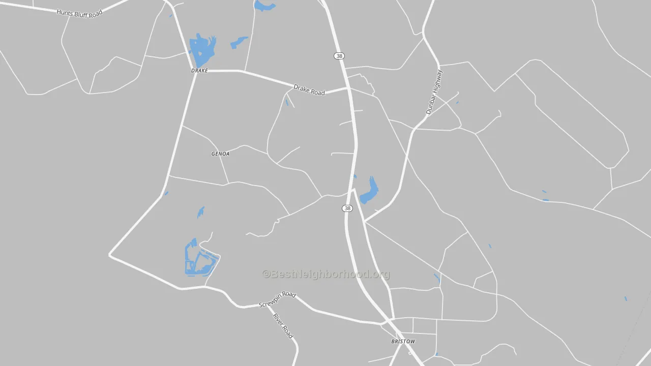 Bike Grade map of Brownsville, SC