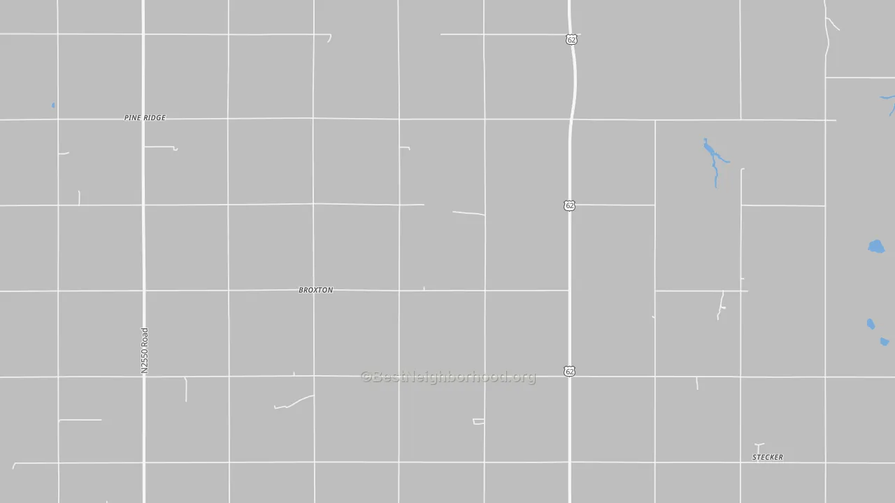 Bike Grade map of Broxton, OK