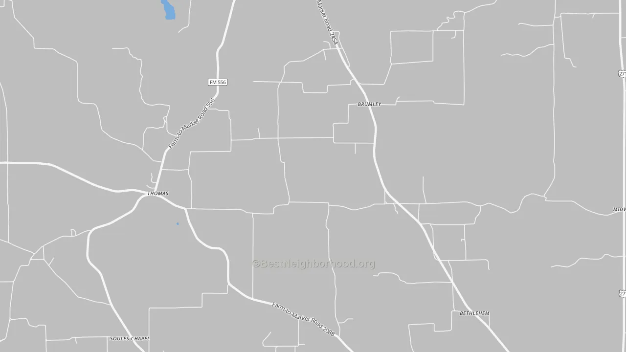 Bike Grade map of Brumley, TX