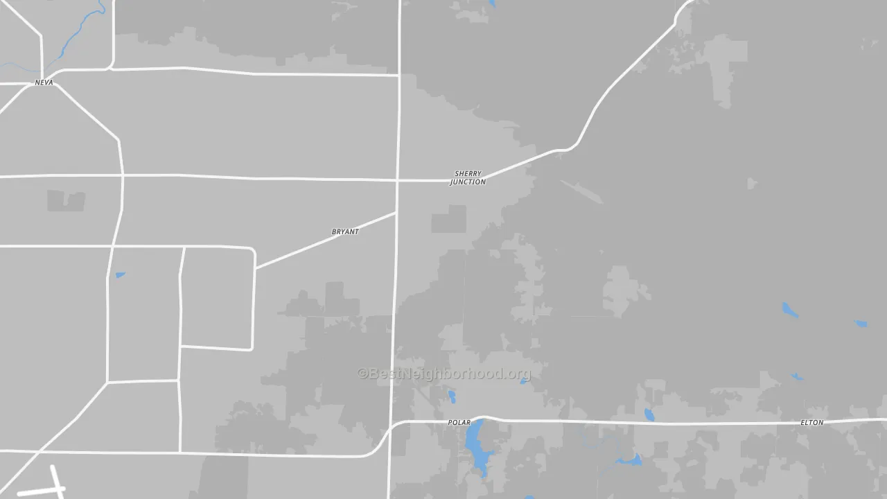 Bike Grade map of Bryant, WI