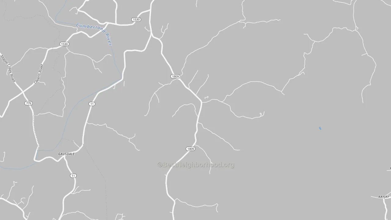 Bike Grade map of Bryants Store, KY