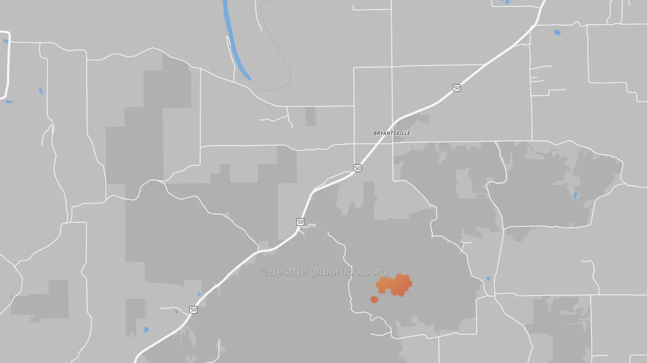 Bike Grade map of Bryantsville, IN