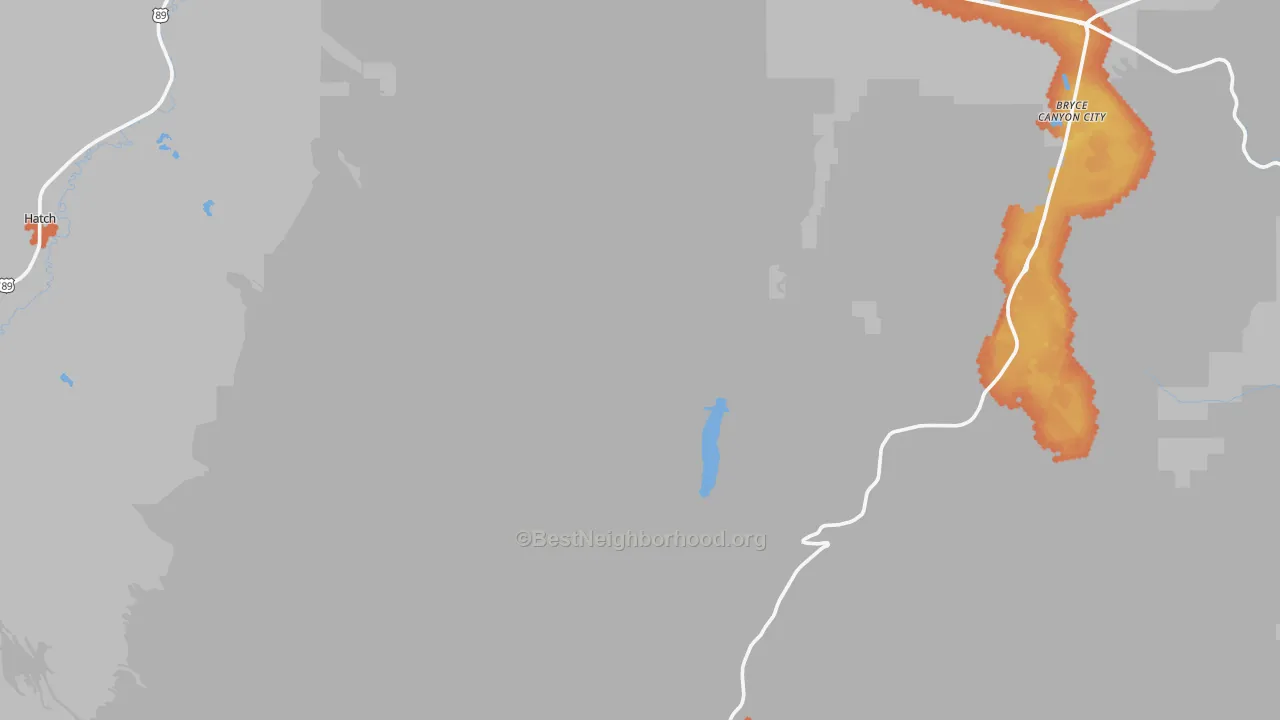 Bike Grade map of Bryce, UT