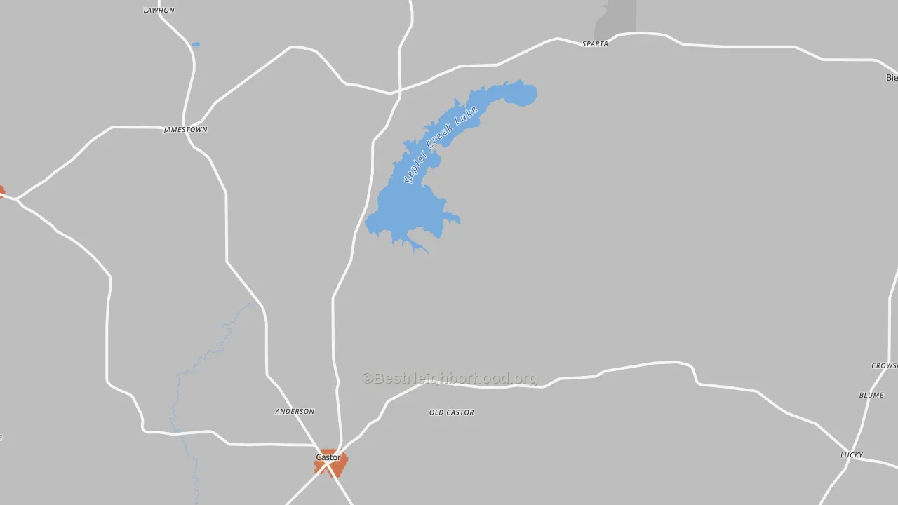 Bike Grade map of Bryceland, LA