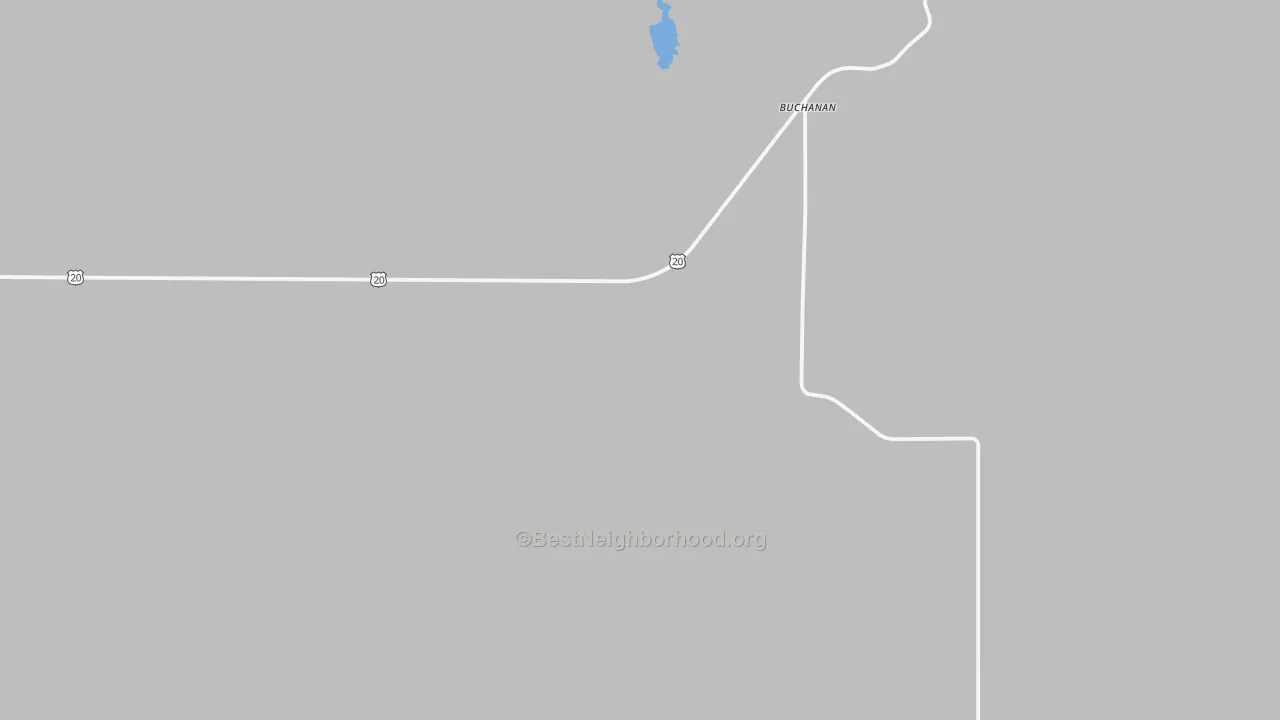 Bike Grade map of Buchanan, OR
