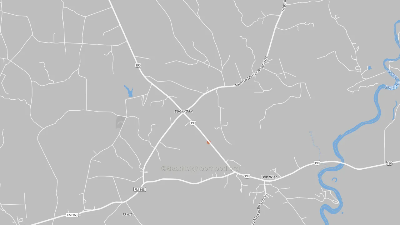 Bike Grade map of Buckhorn, TX