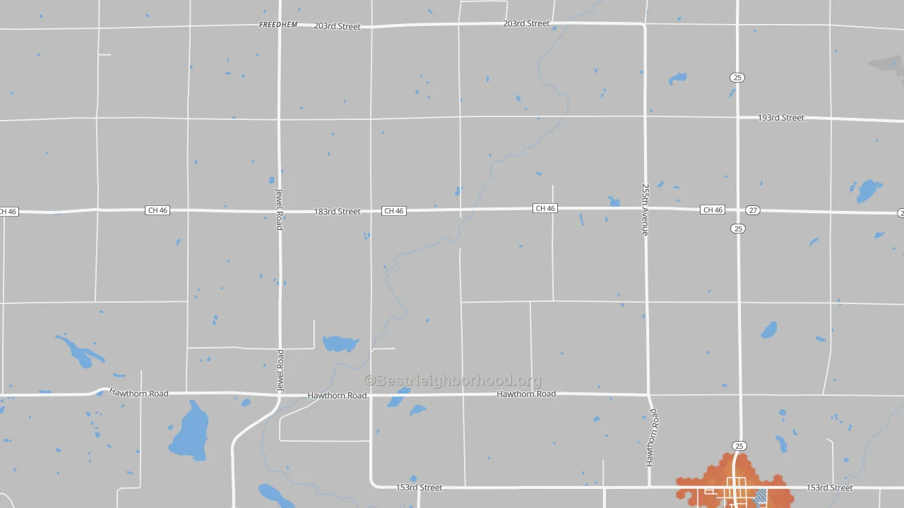 Bike Grade map of Buckman, MN