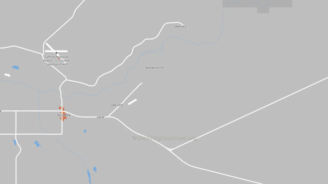 Bike Grade map of Buena Vista, AZ