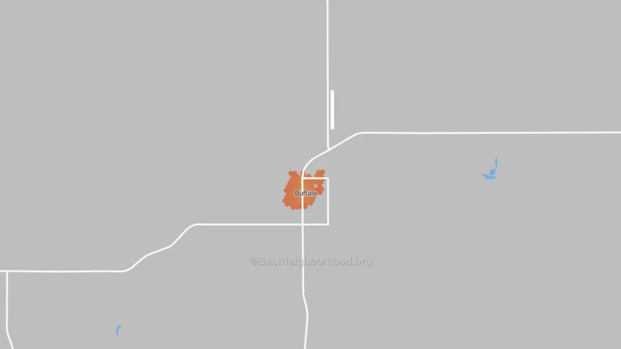 Bike Grade map of Buffalo, OK