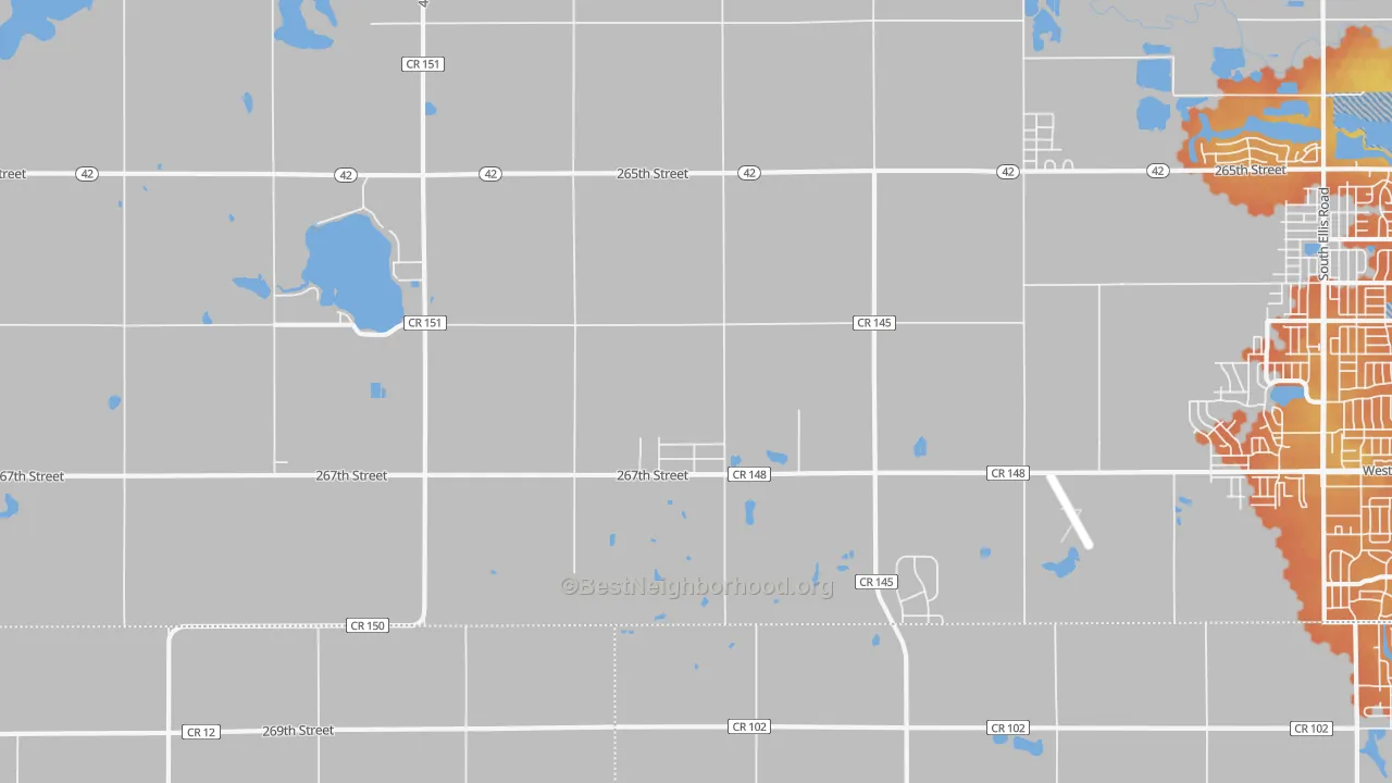 Bike Grade map of Buffalo Ridge, SD