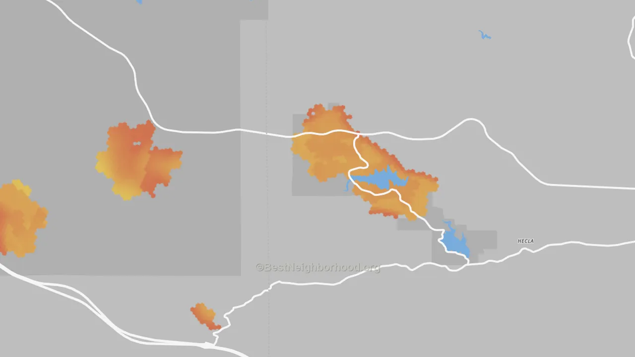 Bike Grade map of Buford, WY
