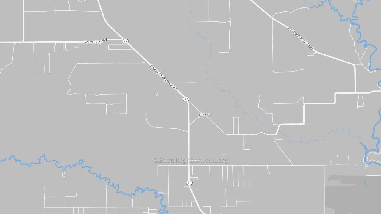Bike Grade map of Buhler, LA