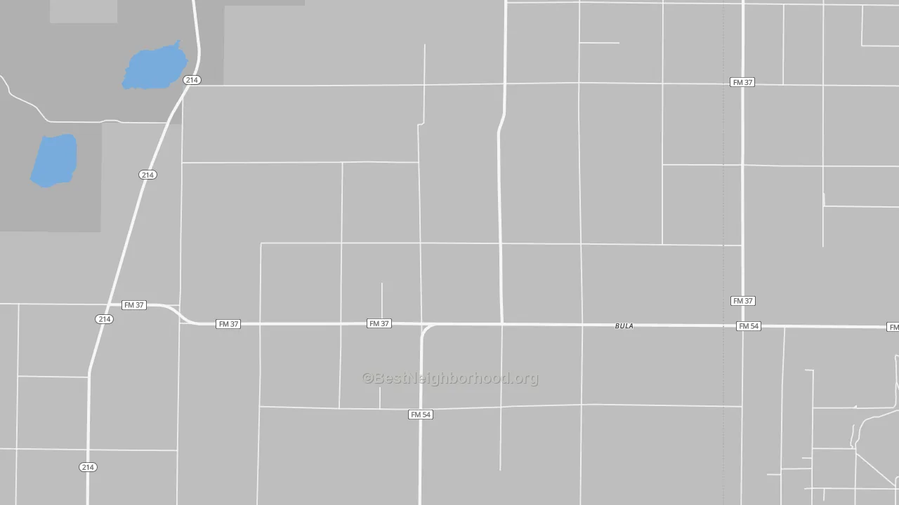 Bike Grade map of Bula, TX