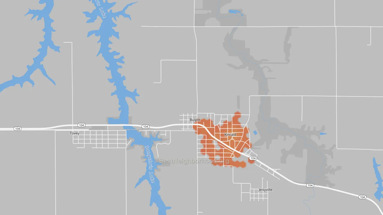 Bike Grade map of Bulpitt, IL