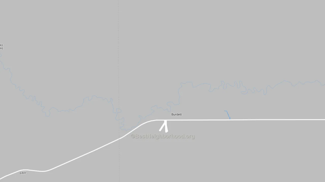 Bike Grade map of Burdett, KS