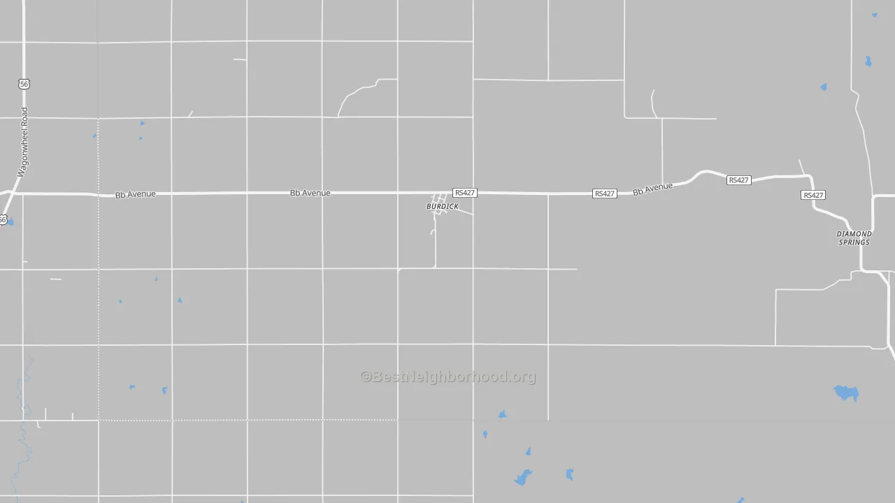 Bike Grade map of Burdick, KS