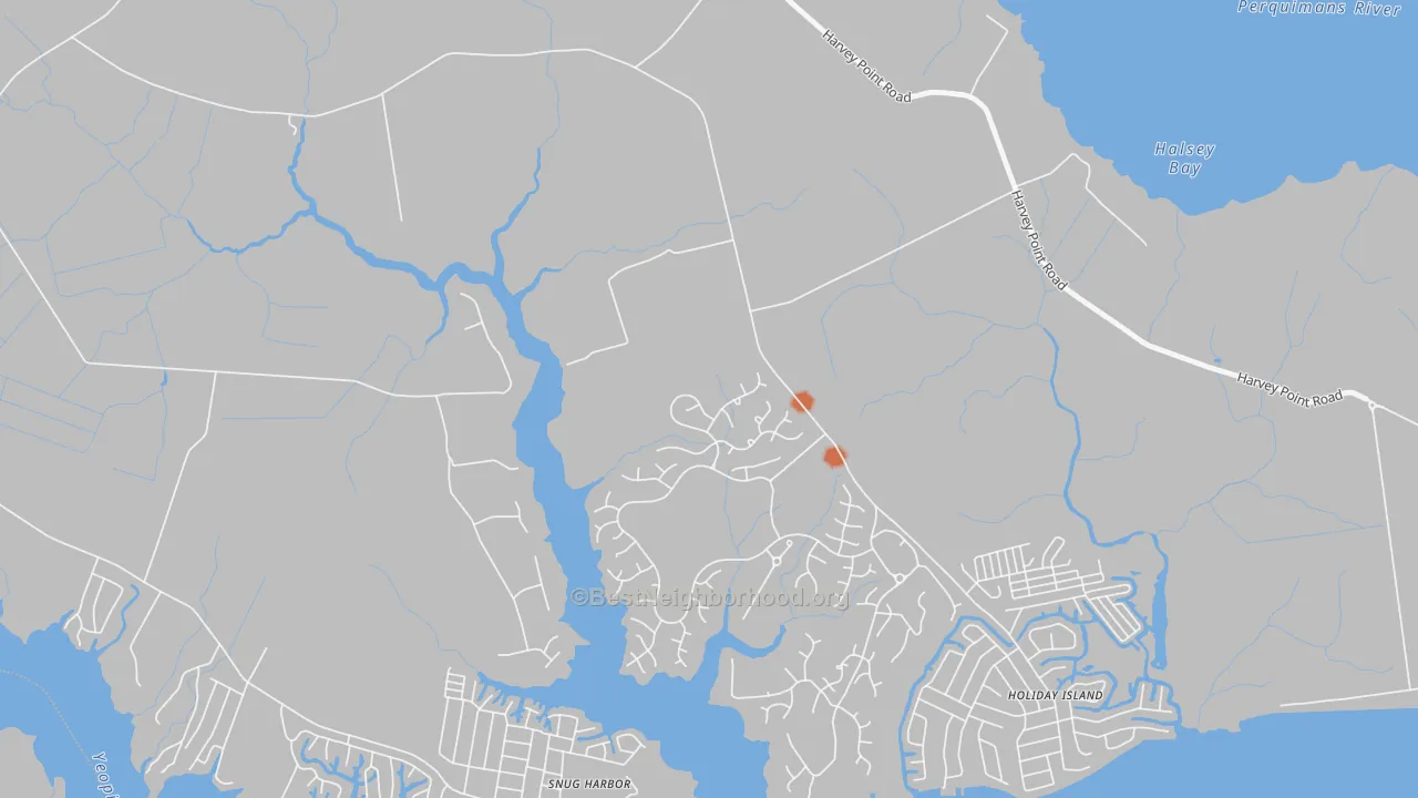 Bike Grade map of Burgess, NC