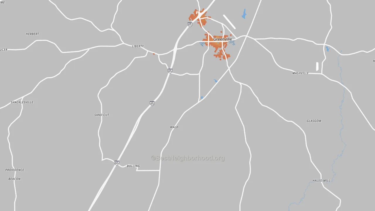 Bike Grade map of Butler County, AL
