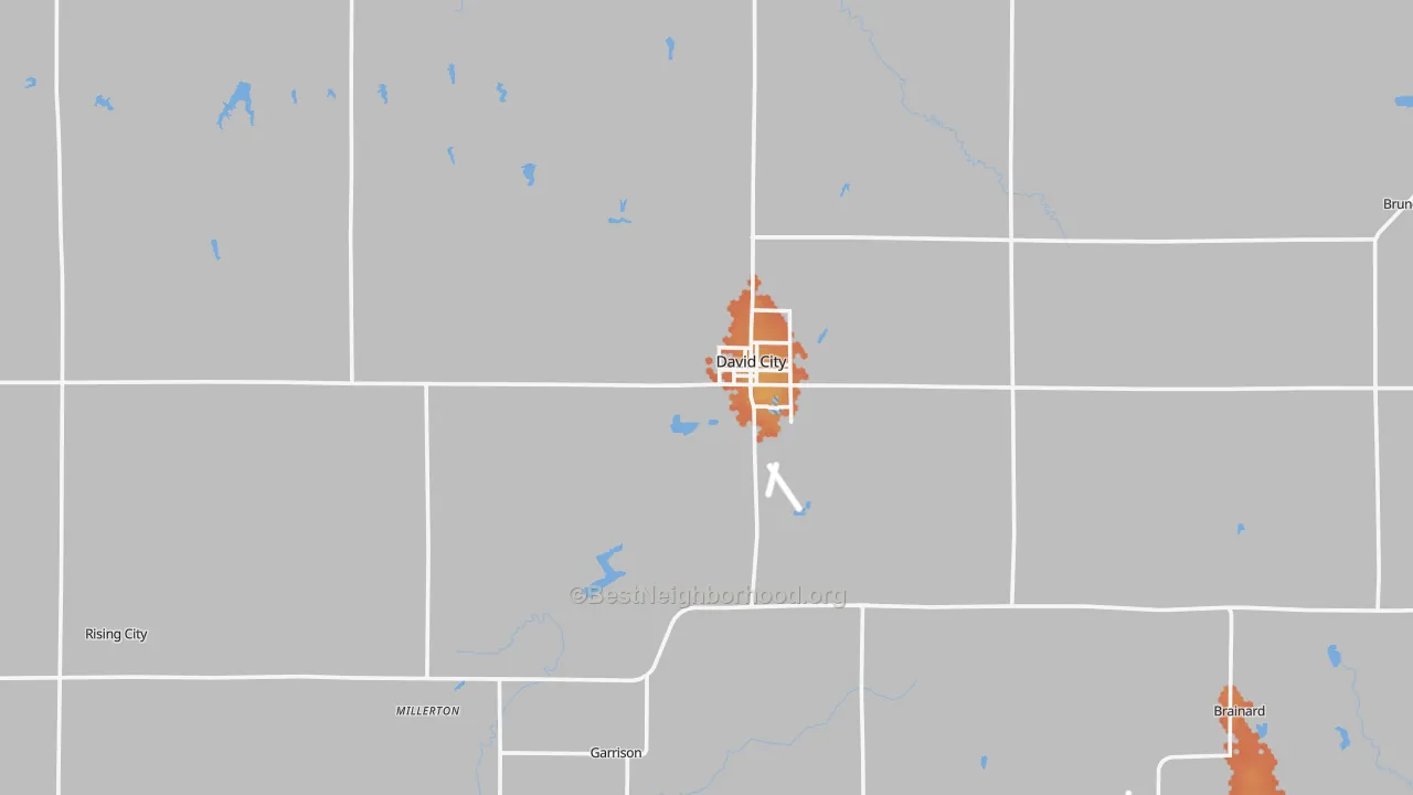 Bike Grade map of Butler County, NE
