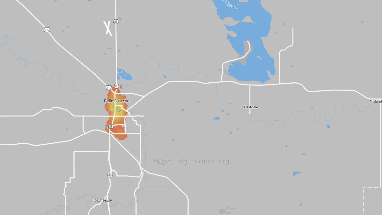 Bike Grade map of Butte County, SD