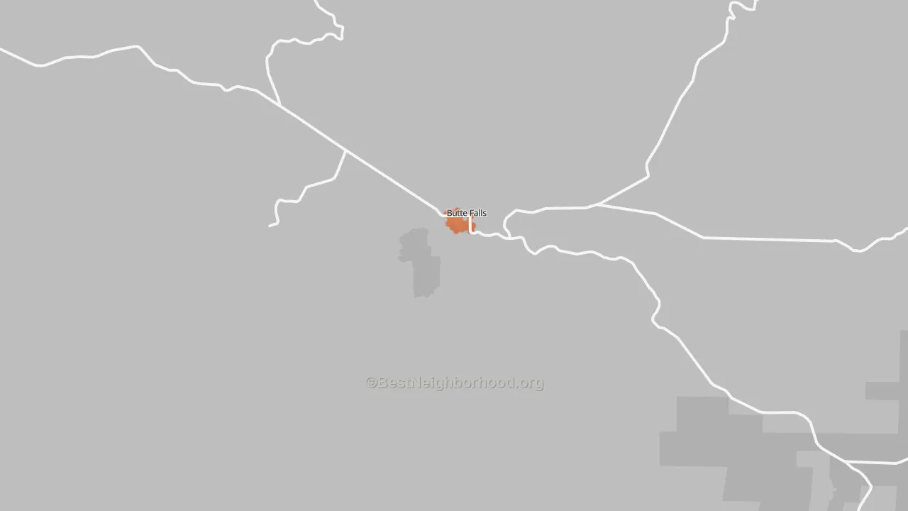 Bike Grade map of Butte Falls, OR