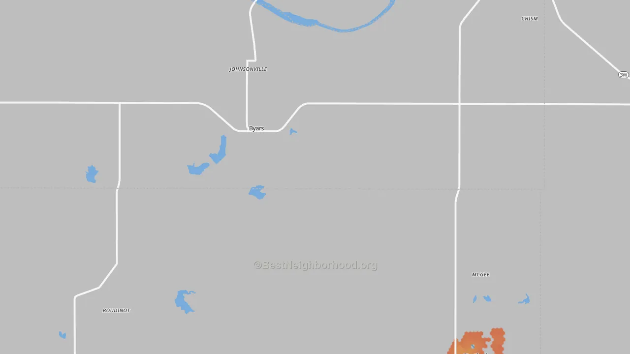 Bike Grade map of Byars, OK