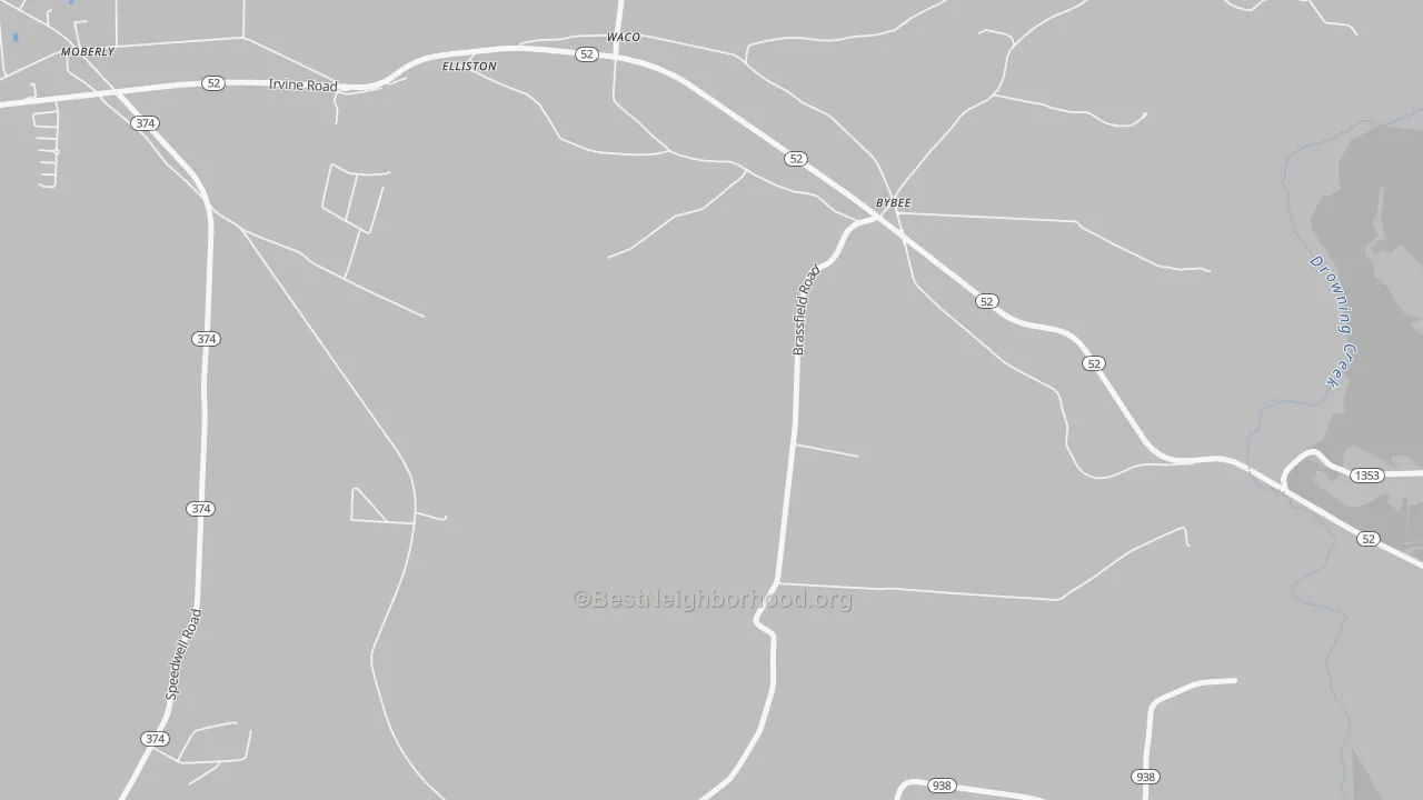 Bike Grade map of Bybee, KY