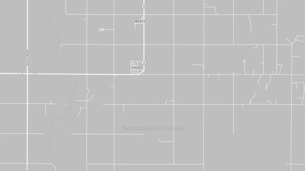 Bike Grade map of Byron, OK