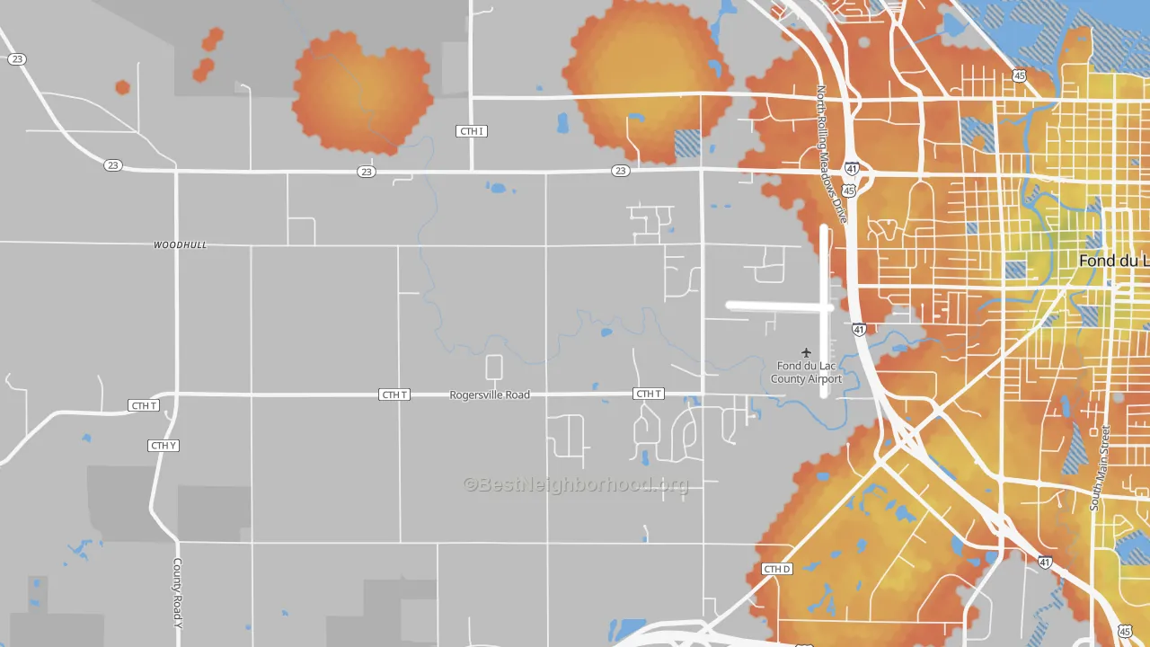 Bike Grade map of Byron, WI