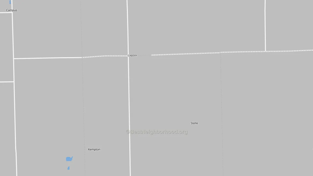 Bike Grade map of Cabery, IL