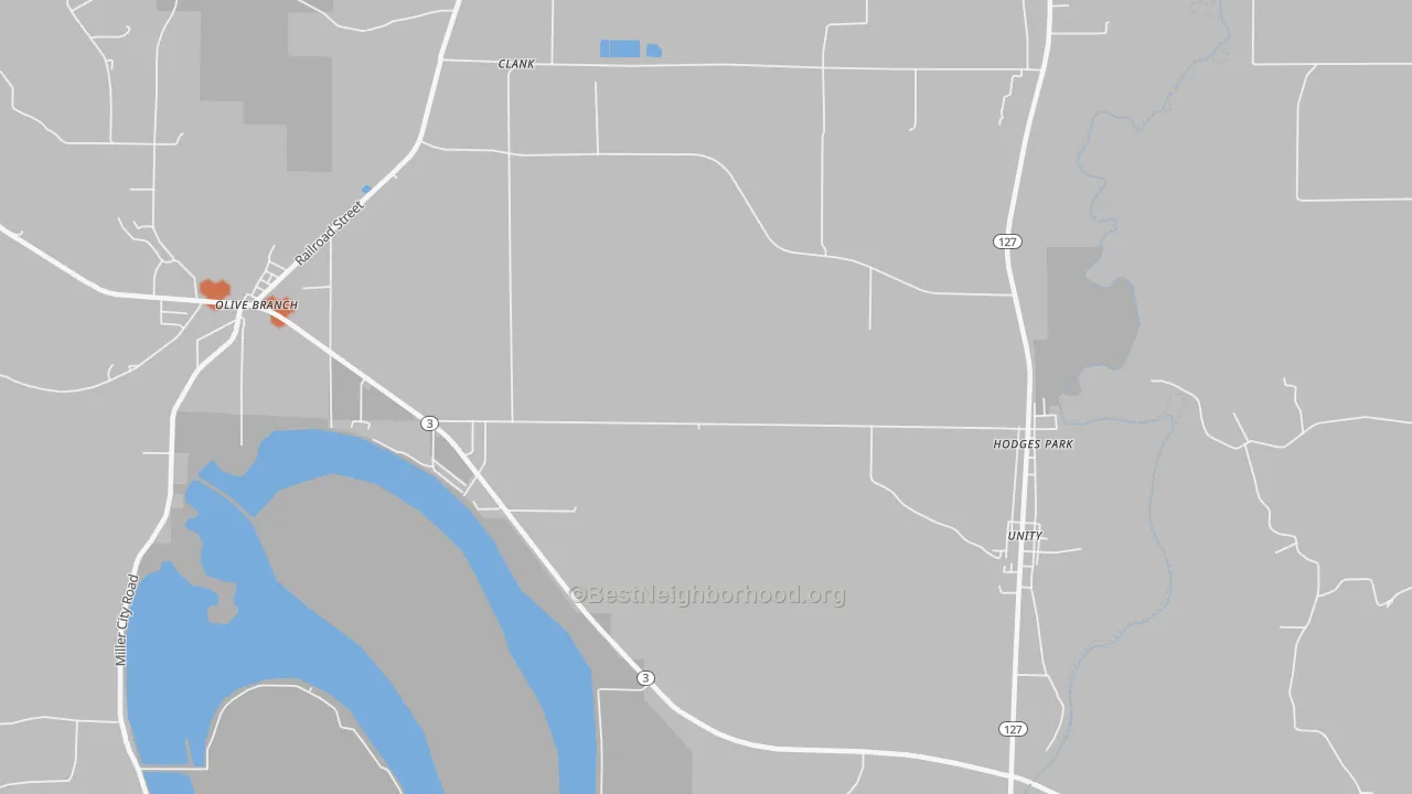 Bike Grade map of Cache, IL