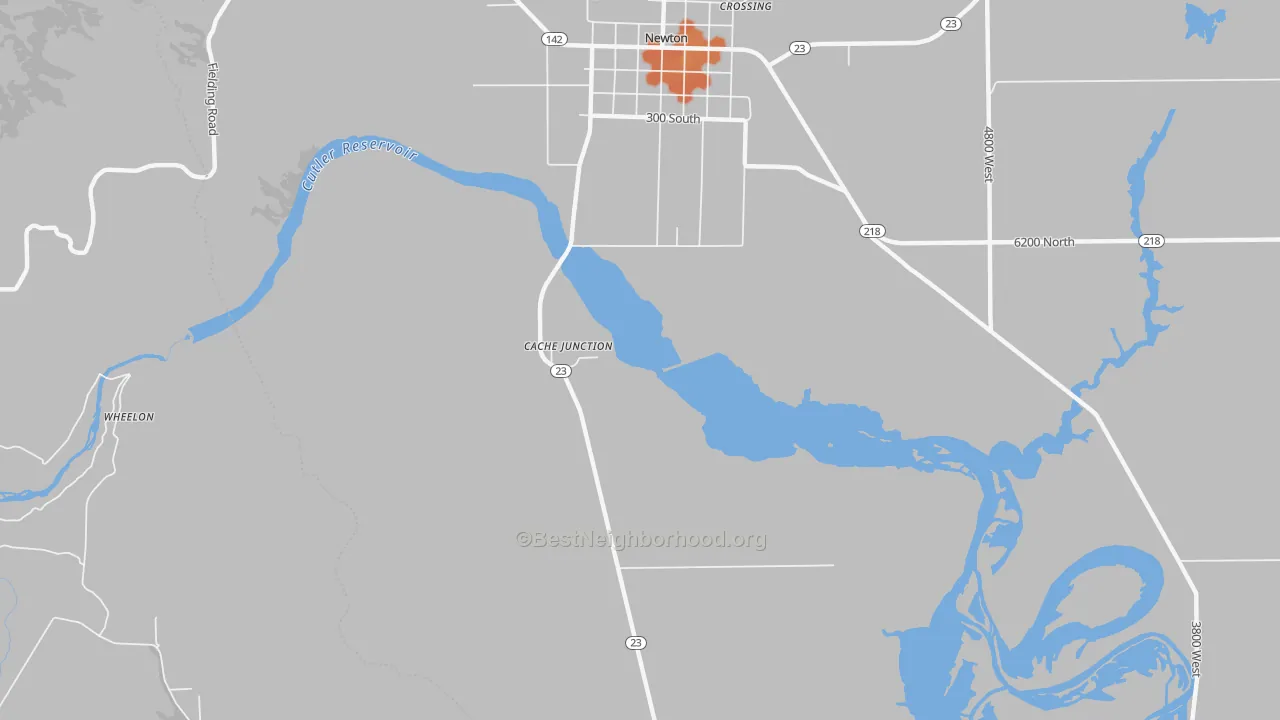 Bike Grade map of Cache Junction, UT