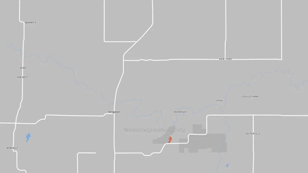 Bike Grade map of Caldwell County, MO