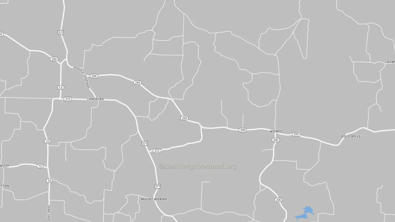 Bike Grade map of Cale, AR