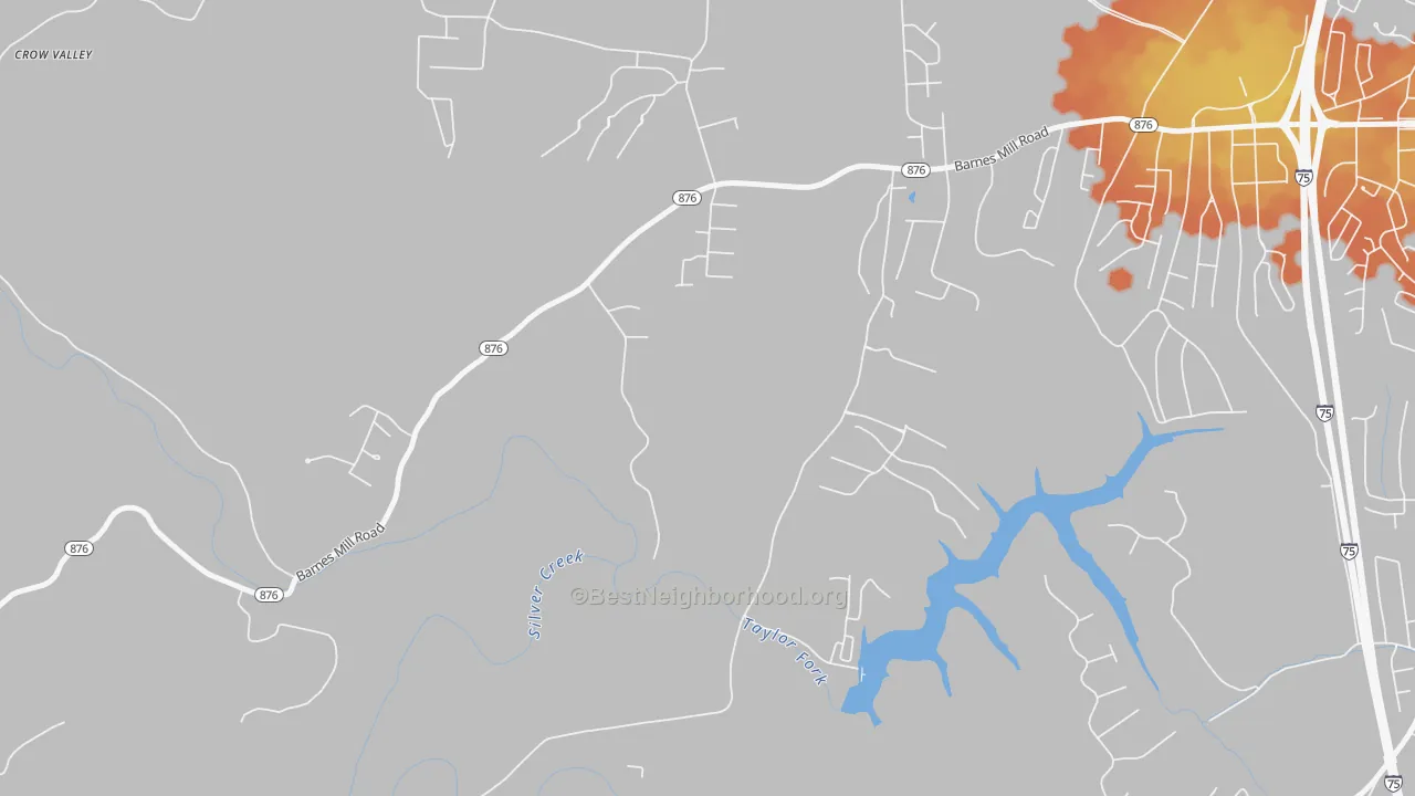 Bike Grade map of Caleast, KY