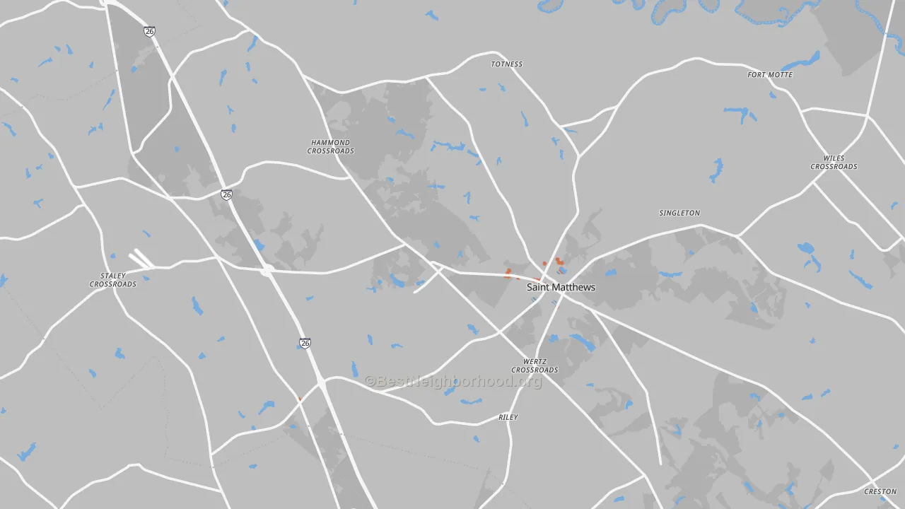 Bike Grade map of Calhoun County, SC