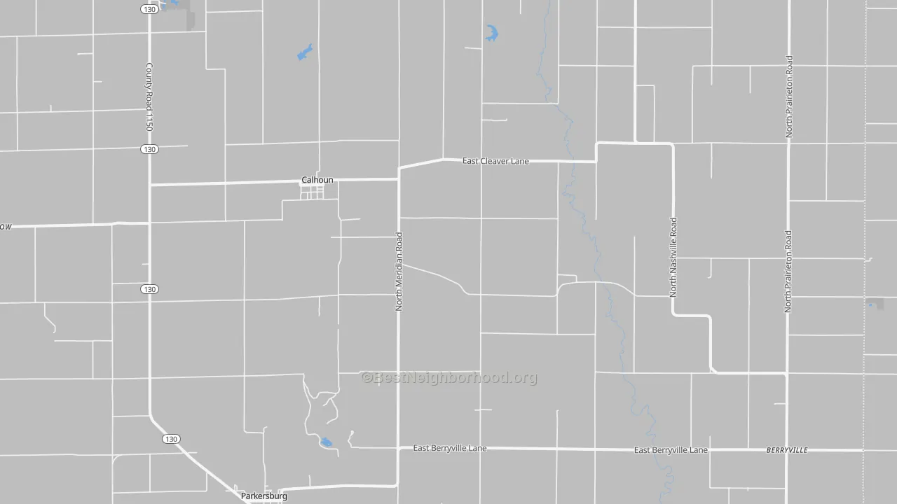 Bike Grade map of Calhoun, IL