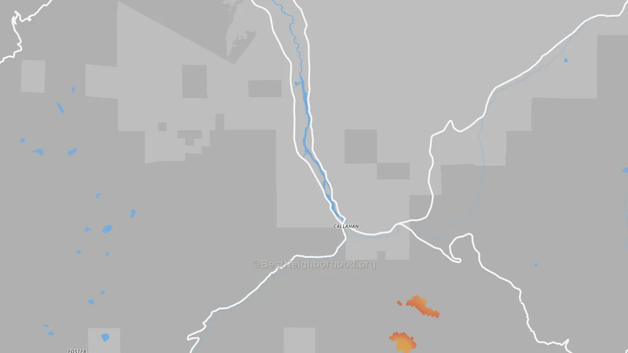 Bike Grade map of Callahan, CA