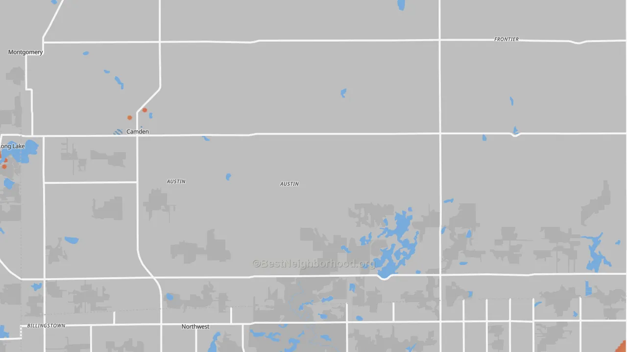 Bike Grade map of Camden, MI