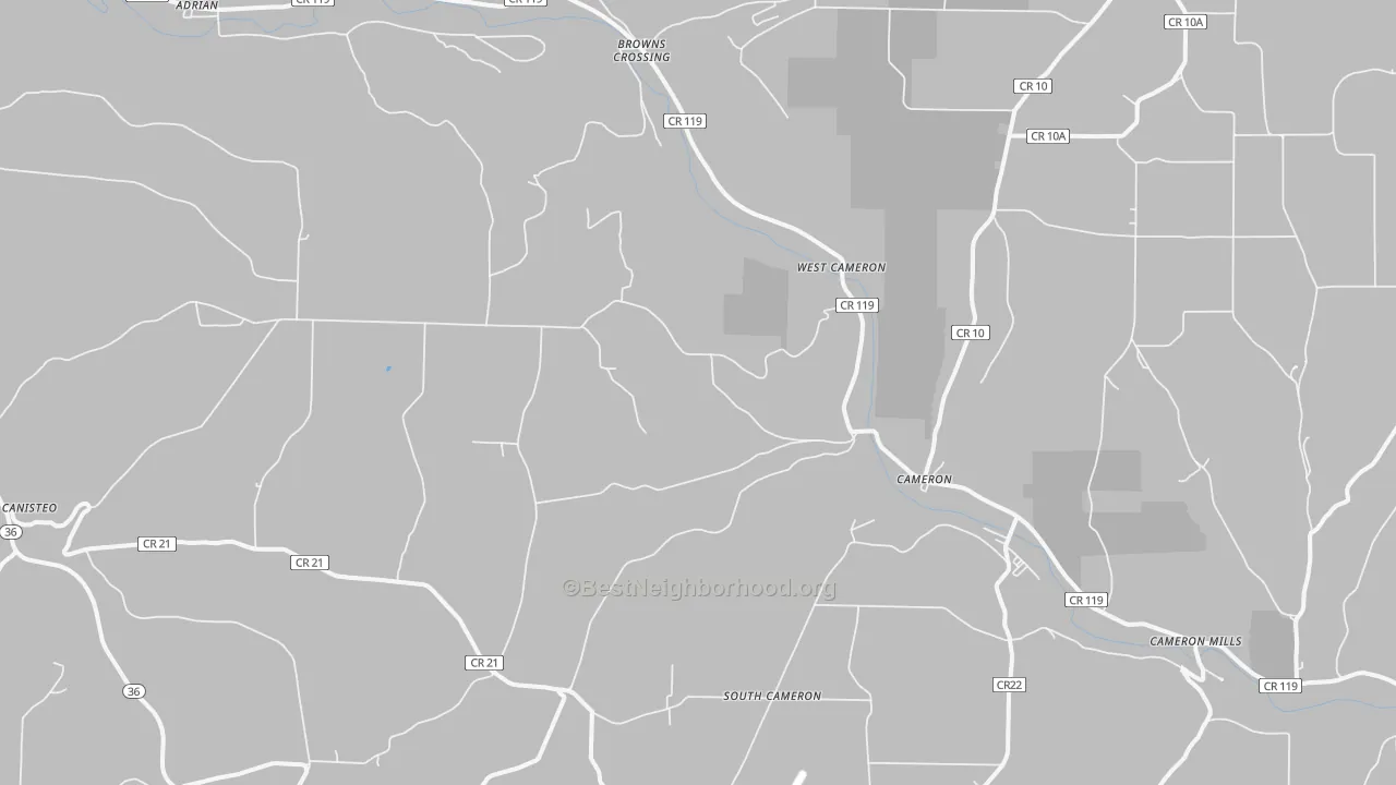 Bike Grade map of Cameron, NY