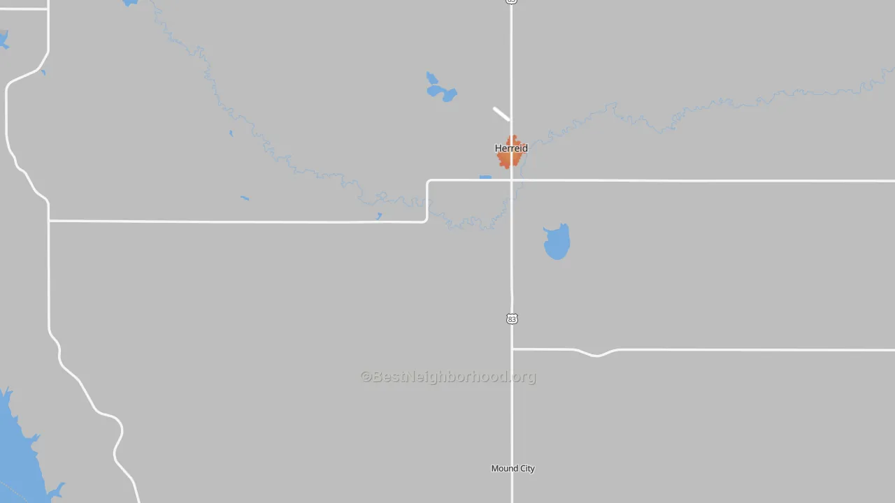Bike Grade map of Campbell County, SD