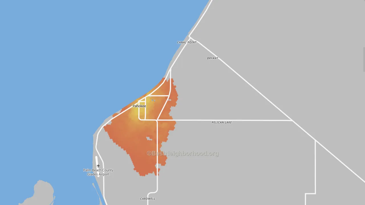 Bike Grade map of Canal Point, FL