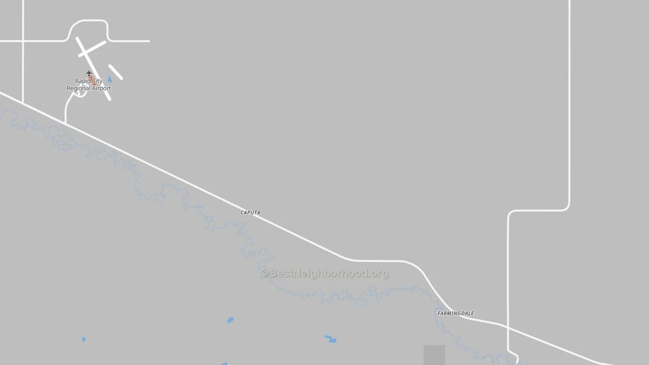 Bike Grade map of Caputa, SD